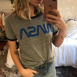 Ardene Tops - NASA Ringer Tee Ardene Tops - NASA Ringer Tee